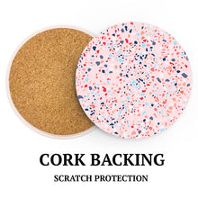 Cork backing coasters protect furniture